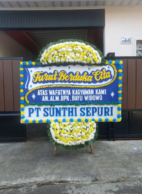Papan Bunga Duka di Arjangka